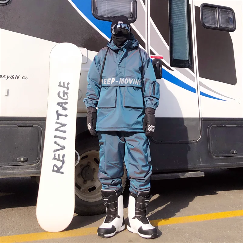 Ski Suit Set for Men and Women Windproof, Waterproof, Warm Jacket and Pants Complete Set of Snowboarding Gear High Quality