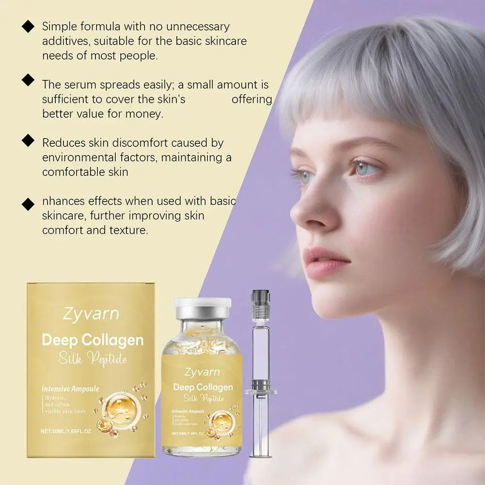 Multi Effect Care Ampoule Essence Collagen Silk Peptide Skin Brightening Essence Moisturizing & Repairing Essence Skin Care