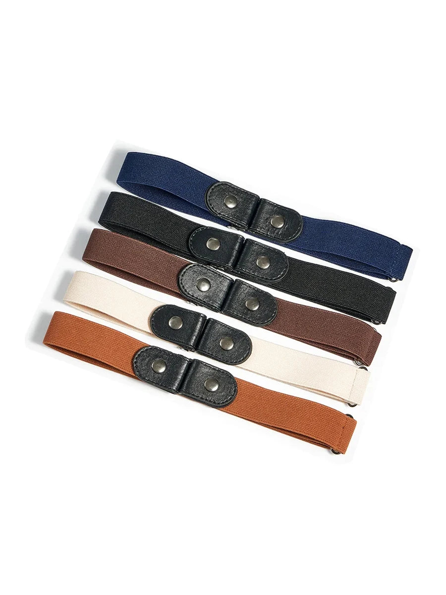 Buckle-Free Belt for Women Girls Jeans Pants Dress No Buckle Stretch Elastic Waist Belt Man No Bulge No Hassle Belts Men