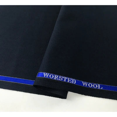 High Count 50% Worsted Wool Fabric For Suits Sewing Blazer Vest Pants Coat DIY High End 280g/m Serge Cloth Material 50X150cm