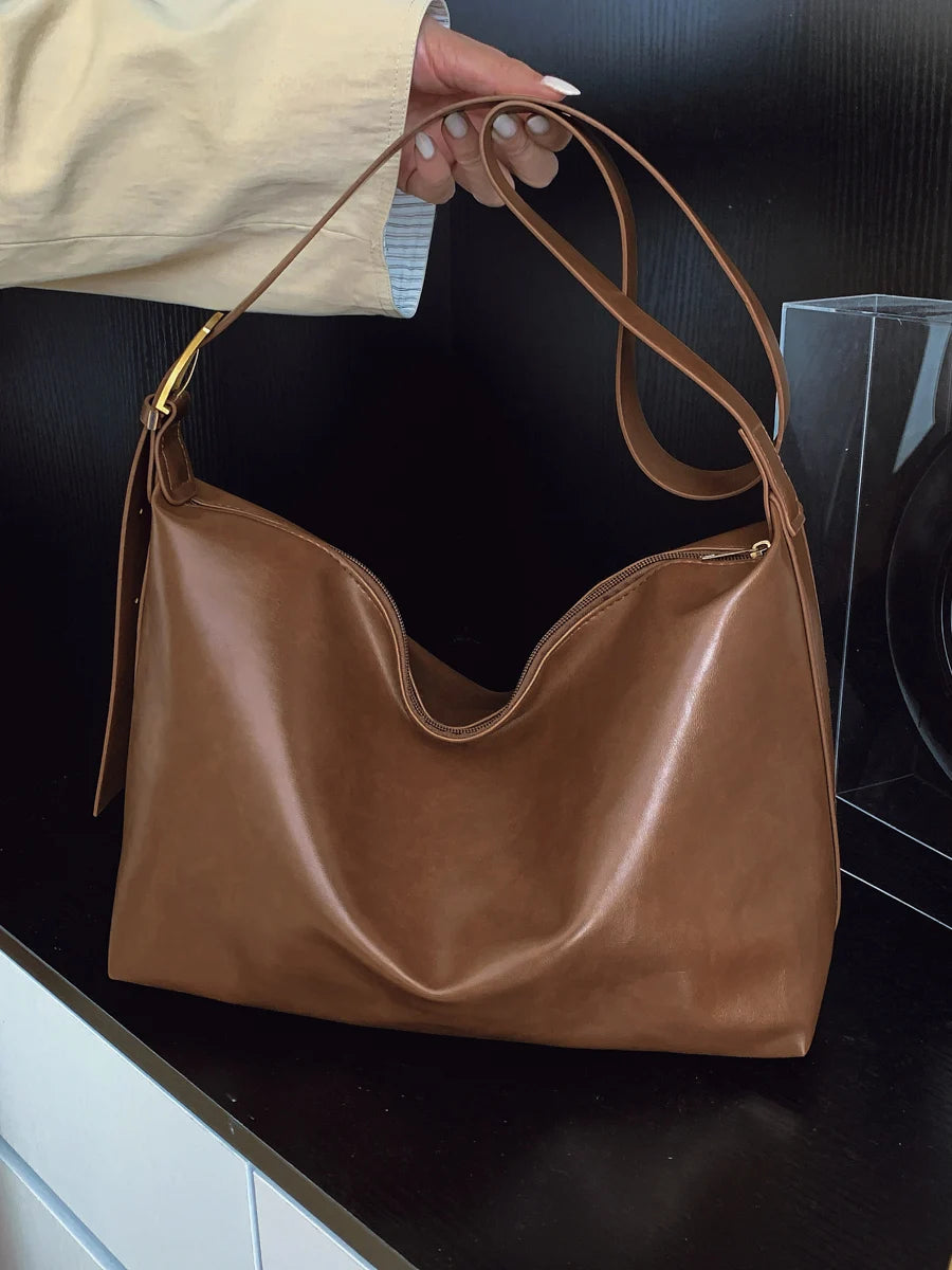 Crossbody Bags for Women Large Capacity Simple Design Handbags Solid Shoulder Bags Female Casual Travel Shopping Commuting Totes