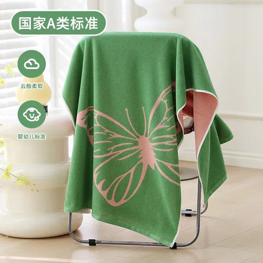 450g thickened pure cotton bath towel for adults, suitable for both men and women, 70*140cm, soft, absorbent, non-pilling, large