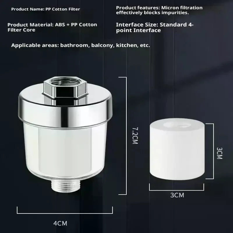 1PC Water Outlet Purifier Kits Universal Faucet Filter Kitchen Bathroom Shower Household Filter PP Cotton High Density Filter