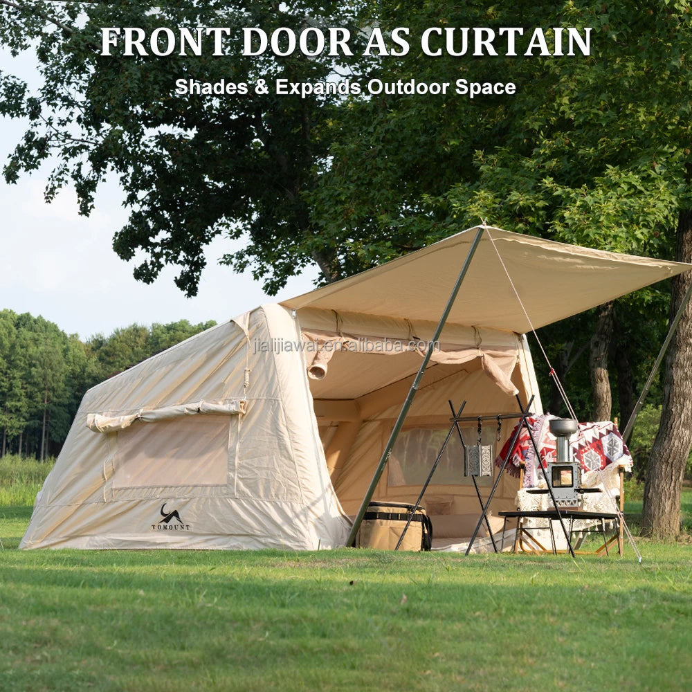 New 4.5㎡ Inflatable Tent for RV, Oversized TPU Transparent Windows Panoramic Views, Waterproof Durable Fabric Camping