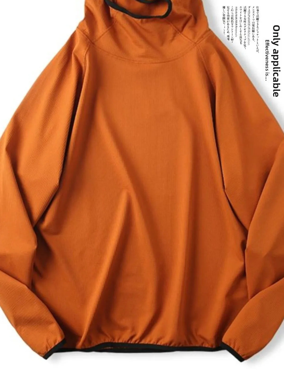 Unisex Outdoor Mountain Series Loose Fit Hoodie Thin Bubble Hooded Sweatshirt Breathable Long Sleeve T-Shirt for Teens
