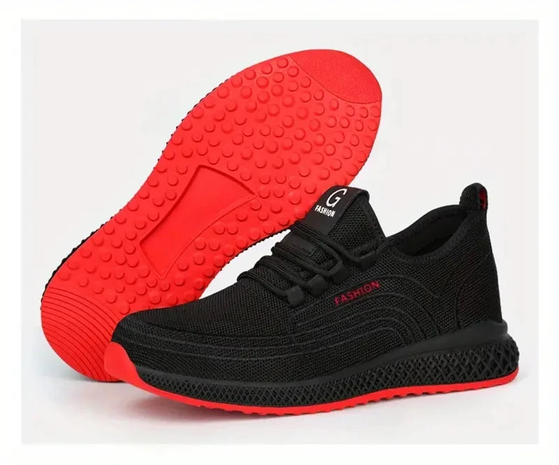 Work Shoes With Steel Toe Boots Anti Smash Safety Shoes Men Women Light Work Sneakers Breathable Anti-Stab Indestructible Shoes