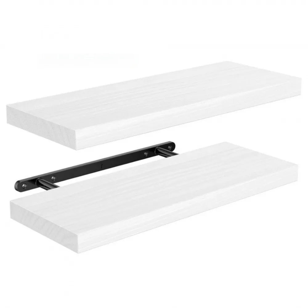 Solid Wood Solid Wooden Floating Shelves Wall Mounted Storage Rack Wall Mounted Bookshelf Floating Design Book Shelf