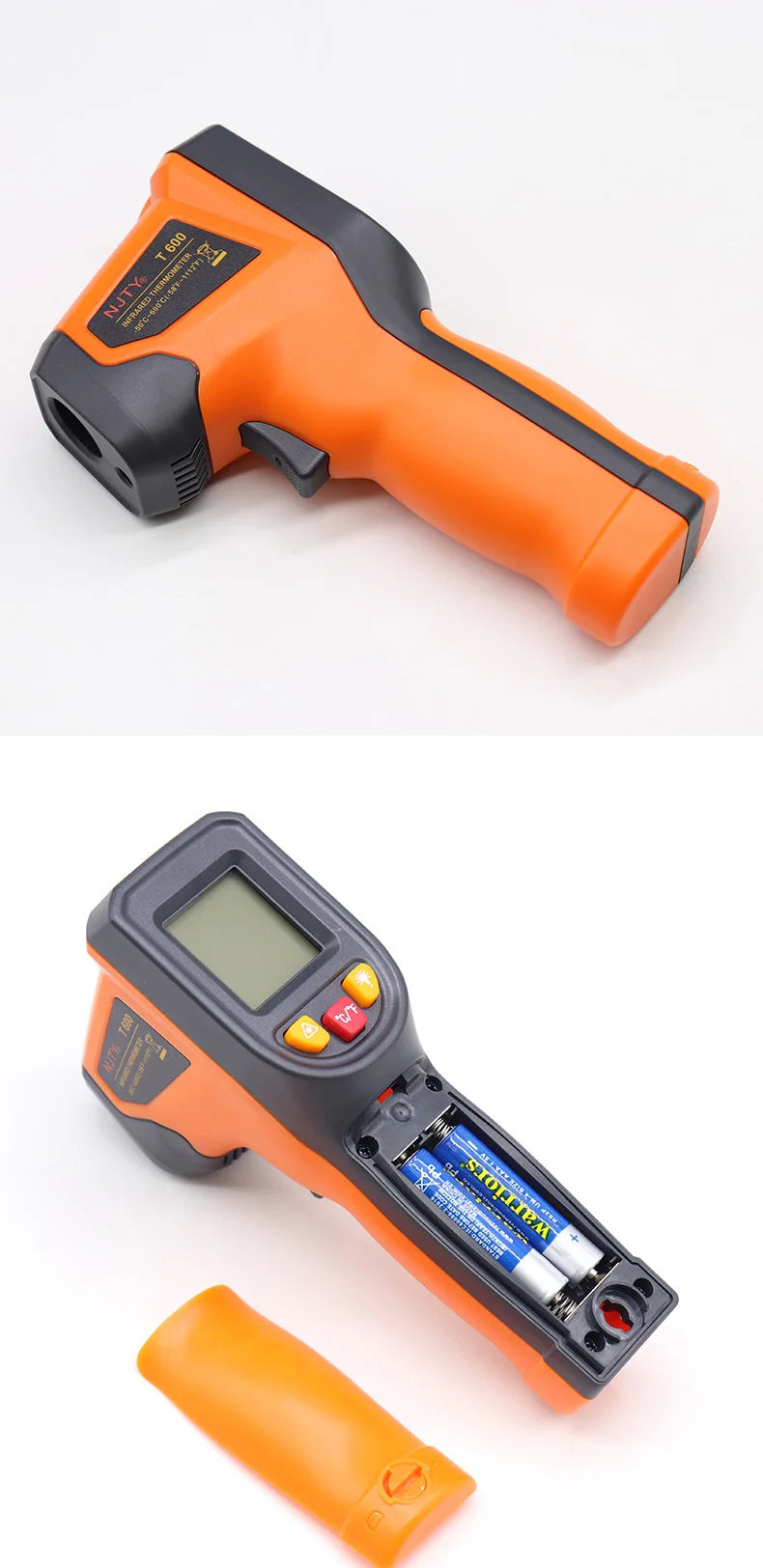 Non-contact Digital Infrared Thermometer Laser Temperature Meter Pyrometer Imager Hygrometer Termometro infrarojo Light Alarm