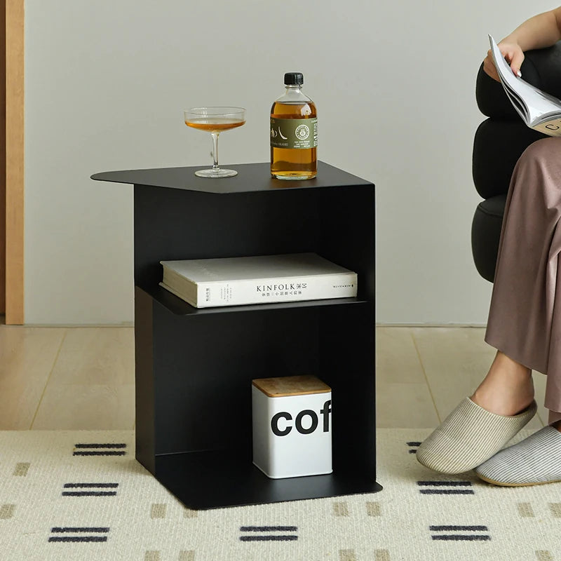 Home Creative Sofa Side Table Balcony Coffee Table Minimalist Bedside Cabinet,Portable Multi-Purpose Storage RackSmall Furniture