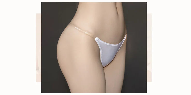 Sexy Erotic Transparent Thong Panties Thin Elastic Low Waisted Women's Underwear Allure G-String Shiny Lingerie Ladies Thongs