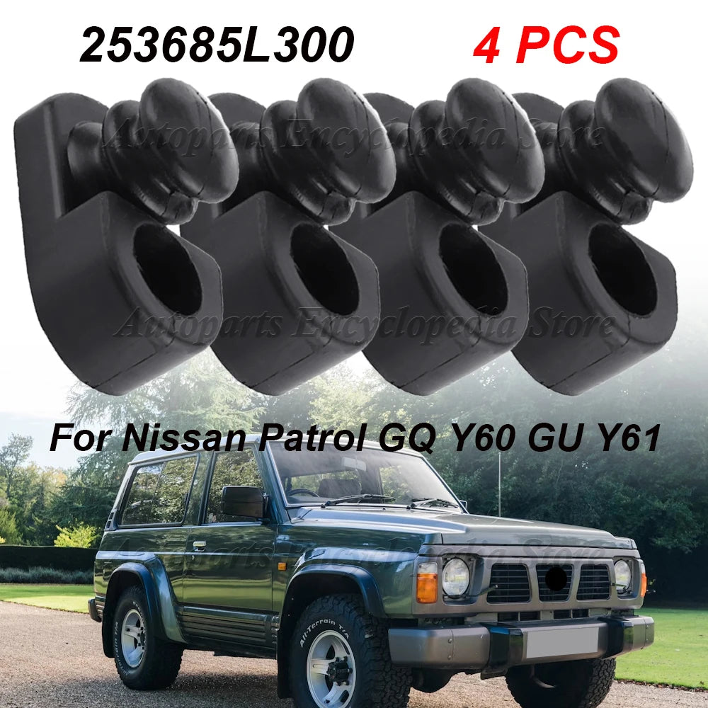 4PCS Car Door Switch Cover Parts For Nissan Patrol GQ Y60 GU Y61 Door Switch Cover Parts Replacement Parts 253685L300