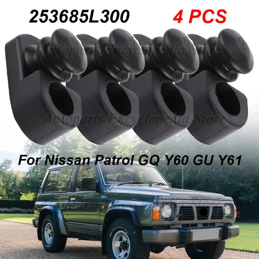 4PCS Car Door Switch Cover Parts For Nissan Patrol GQ Y60 GU Y61 Door Switch Cover Parts Replacement Parts 253685L300