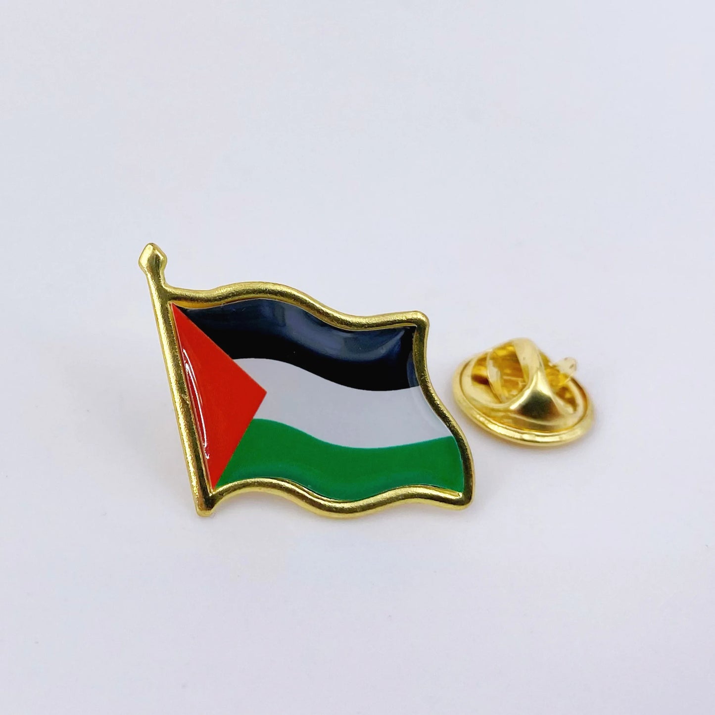 Palestine Flag Lapel Pins - Bulk Pack Palestine National Emblem Badges for Jackets Hats Backpacks And Clothes