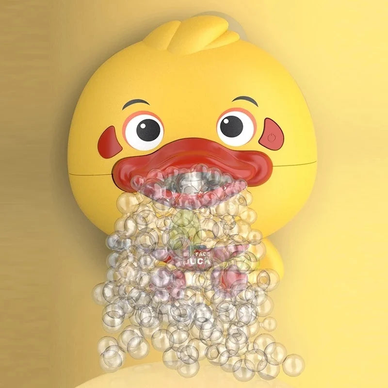 Baby Bath Toys Bubble Machine Duck Music Kids Bath Toy Bathtub Automatic Bubble