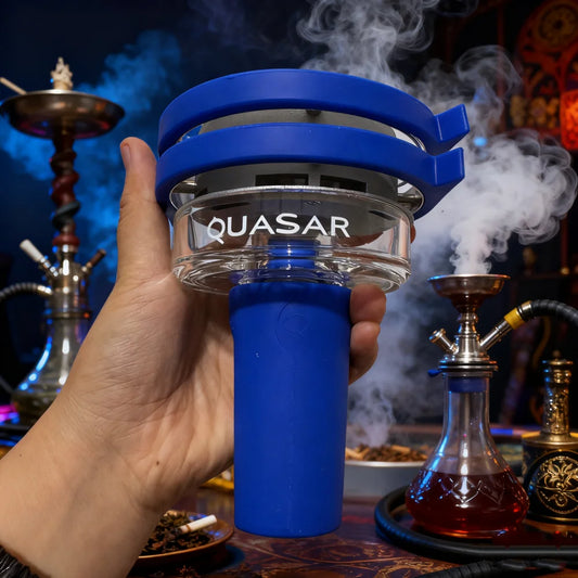 Shisha Head Bowl Quasar Hookah Tobacco Glass Set Chicha Narguilé Heat System with Gift Box Accessories