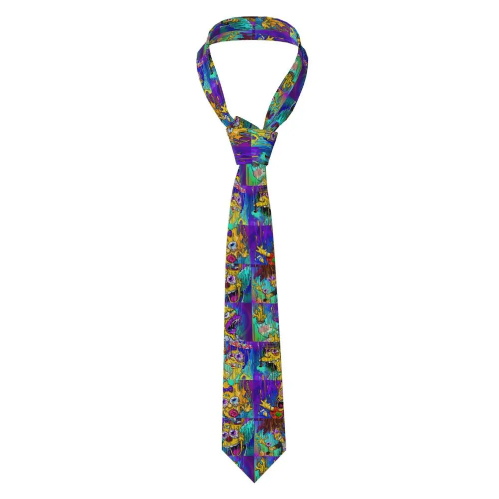 Personalized The S-Simpsones Homer Neck Ties Men Formal Silk Wedding Neckties