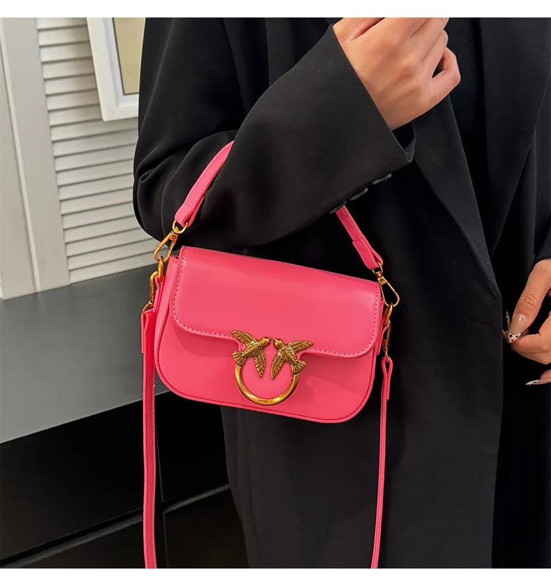 Ladies' Handbag, Swallow Bag, High-end, Fashionable, Versatile, Single Shoulder Crossbody Bag, Small Square Bag, Commuting Bag