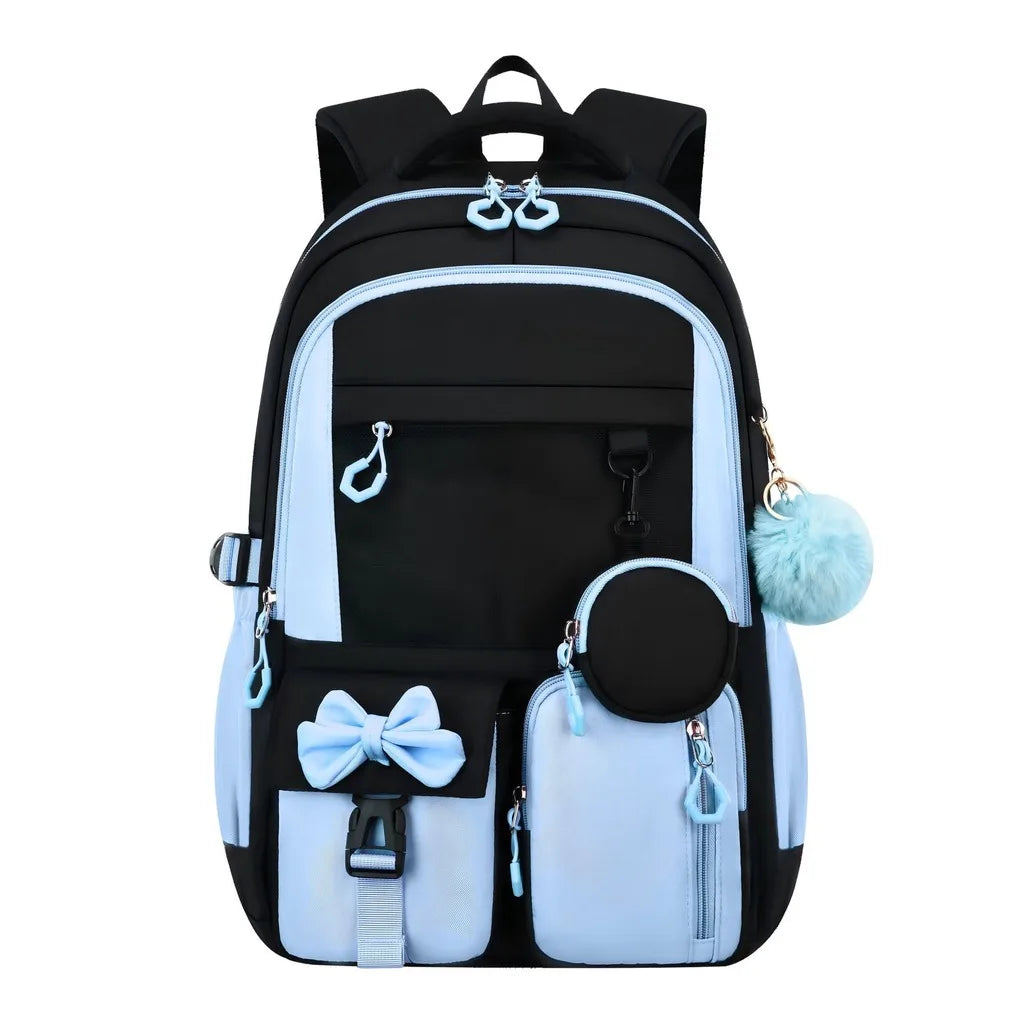 School Bags Ergonomic 3 Piece School Bag Set Pencil Pouch Large Capacity School Backpack For Campus Study After-School Short