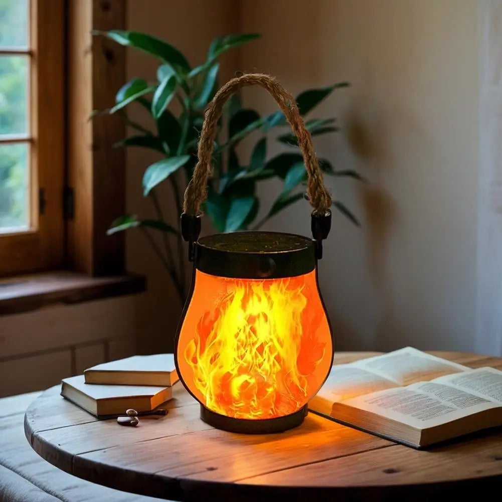 Solar Lanterns Outdoor Waterproof With Realistic Flickering Flame, Dual Charging (USB/Solar) For Yard Patio Garden Porch Decor