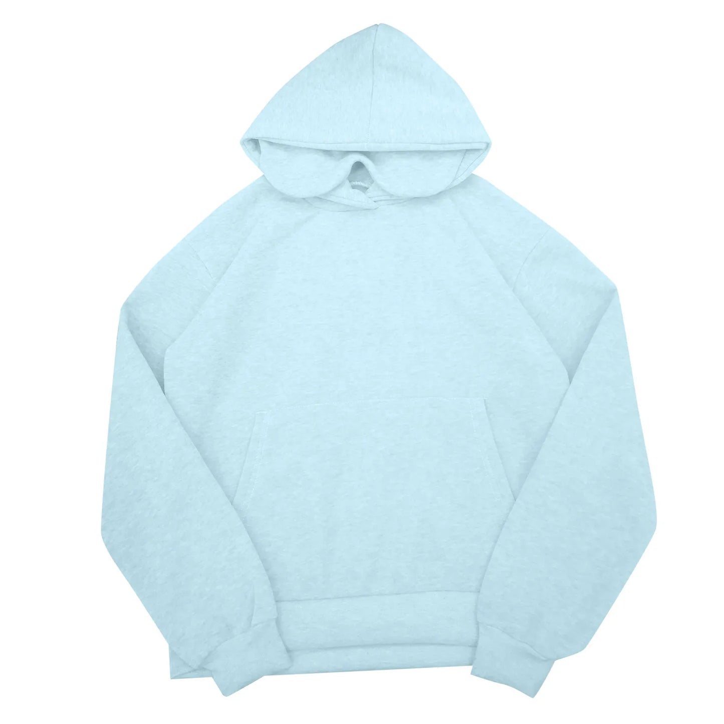 Oversize Hooded Sweatshirt Women With Eye Mask Solid Color Loose Casual Hoodies Sport Running Plus Size Sweatshirt Pullover
