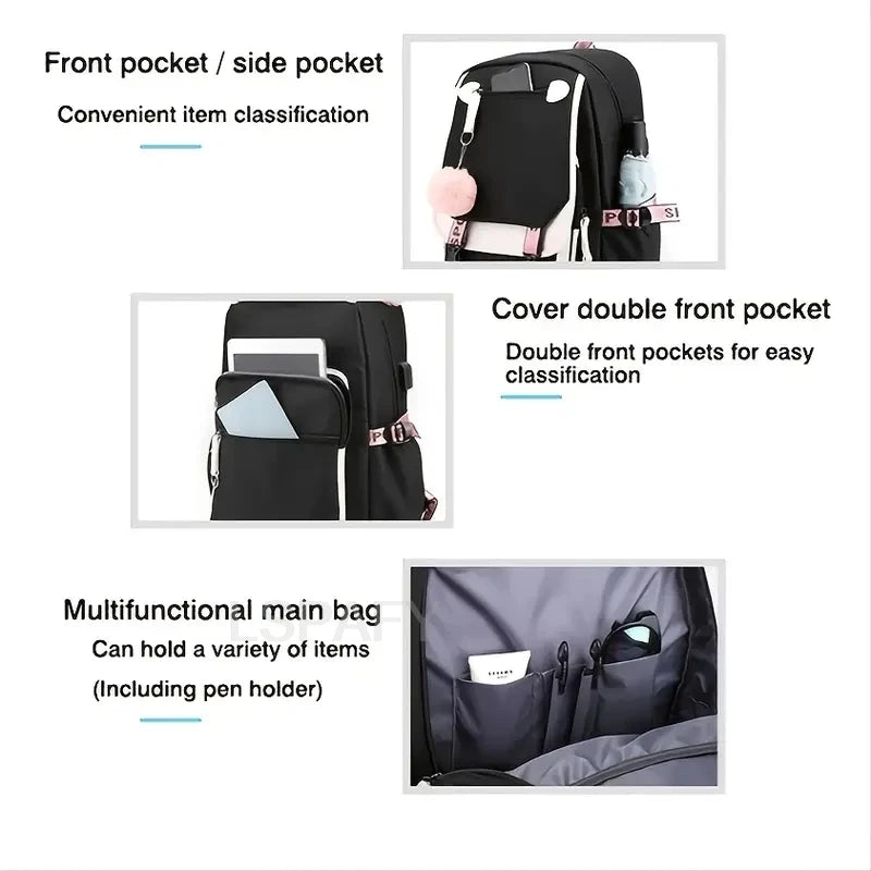 My Little Pony SchoolBags Fashion Boys Girls Backpack Rucksack Casual Travel Multipocket Book Bags New Semester Gift