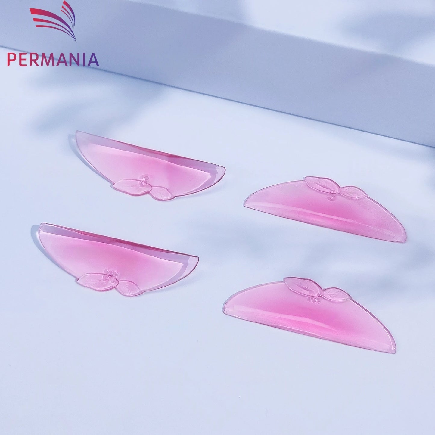 PERMANIA 2 Pairs C Curl Silicone Eyelash Perm Pads Sticky Lashes Rod Shield Lifting 3D Eyelash Curler Accessories Makeup Tool