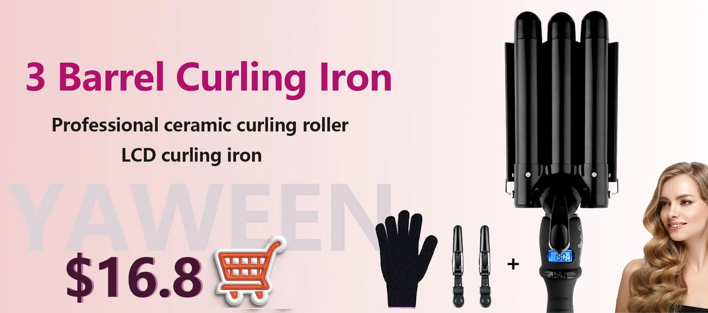 Curling Iron 5-in-1 Hair Curler Professional Curling Wand Beach Waves Hair Tools Appliances Suitable For All Hair Types