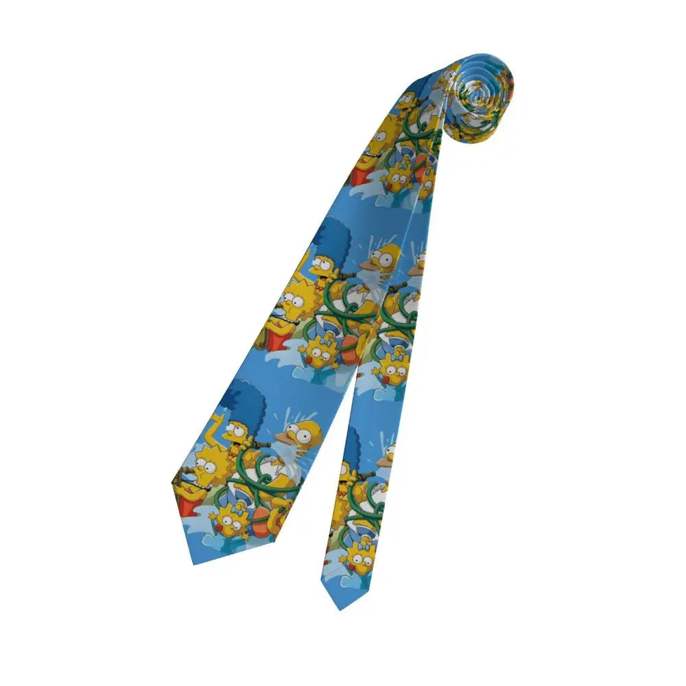 Personalized The S-Simpsones Homer Neck Ties Men Formal Silk Wedding Neckties