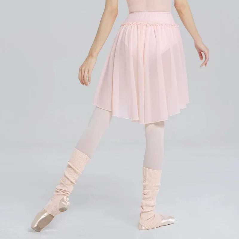 Ballet dress, adult female dance practice suit, chiffon skirt, dance performance gauze dress, gymnastics suit with skirt