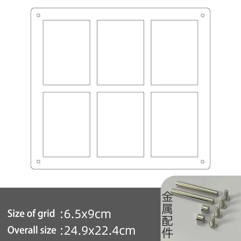 Acrylic Polaroid Frames,Clear Desk Floating Picture Frame for Fujifilm Instax Film,Family and Wedding Collage Picture Frames