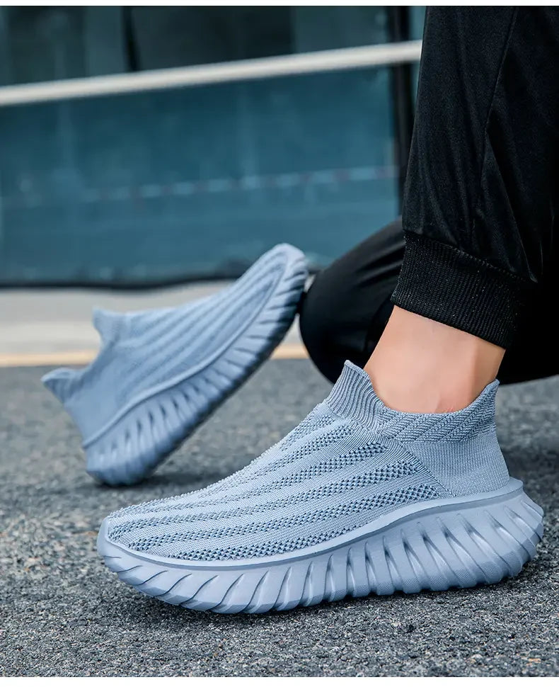 Men's One Foot Walking Shoes Anti Slip Running Shoes, Breathable Thick Soled Shoe Lightweight Fitness Casual Sneakers for Women
