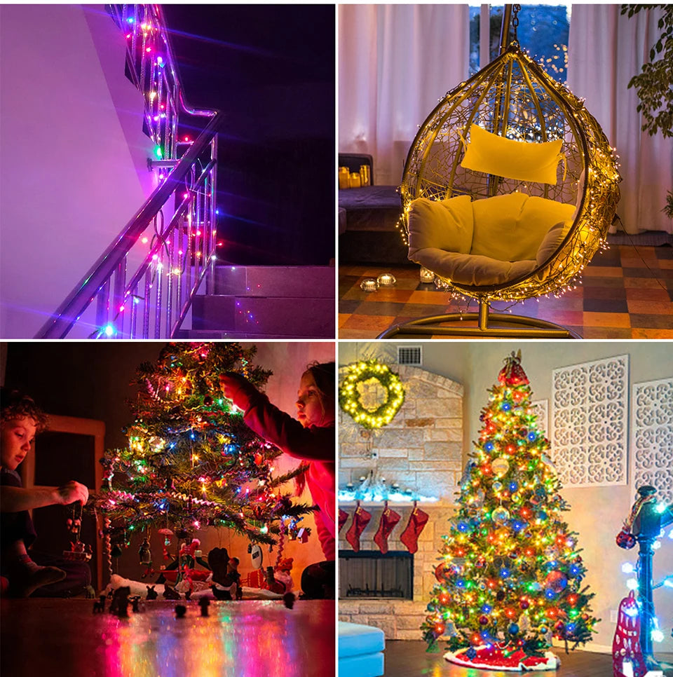 Decorative String 50M 100M 24V LED Strip Light Waterproof Fairy Garland Lights For Outdoor Garden Home Christmas New Year Decor