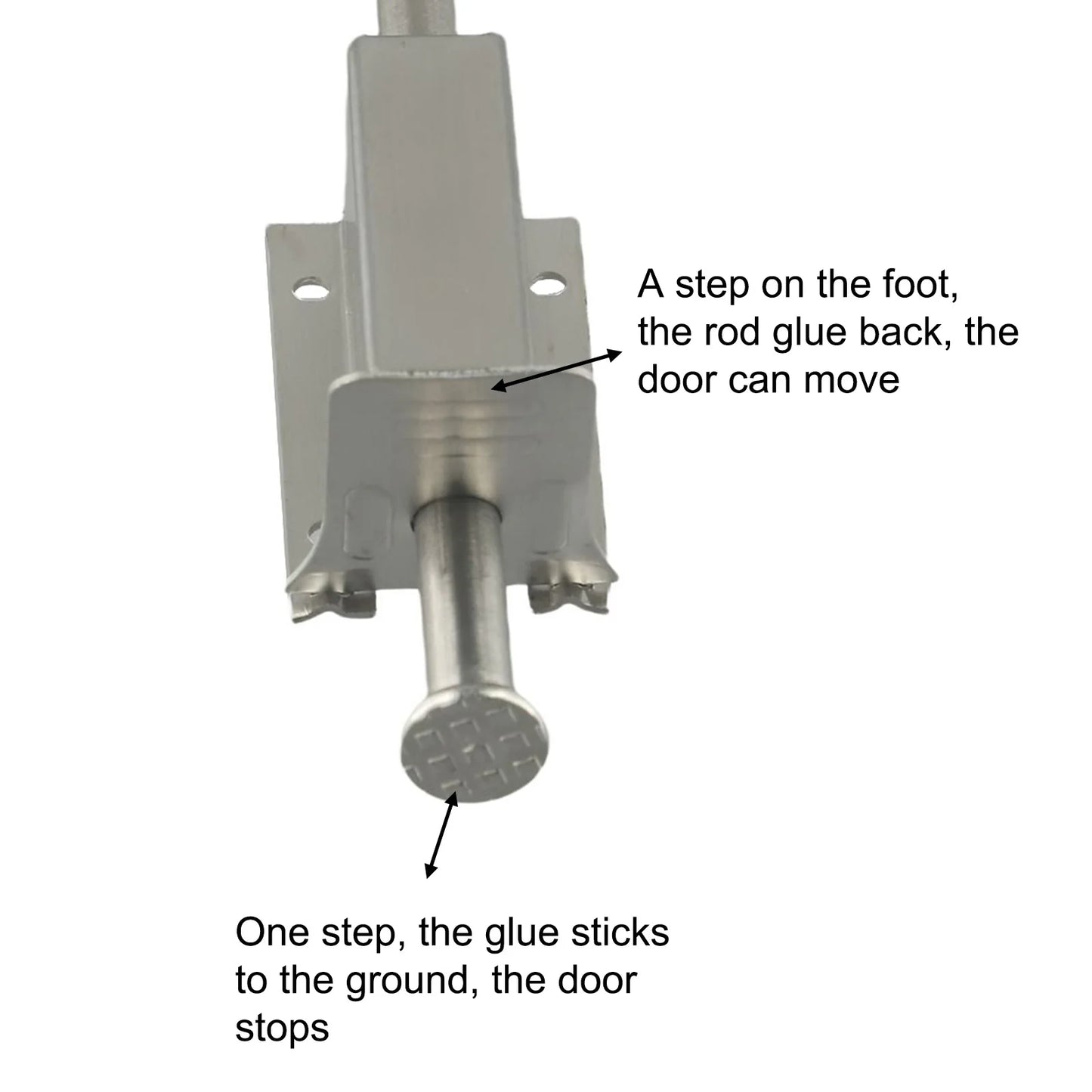 Home Foot Pedal Door Stopper Door Top Stopper Durability Easy Use Foot-operated Design Garage Door Positioning