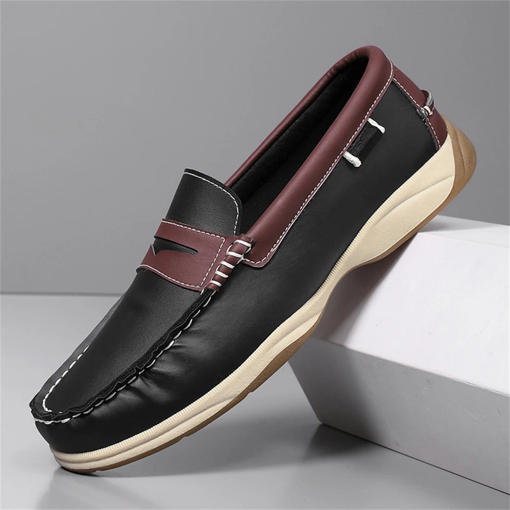 Men's Business Casual Loafers Shoes for Office Travel And Vacation Durable Elegant TPR Outsole Formal Shoes