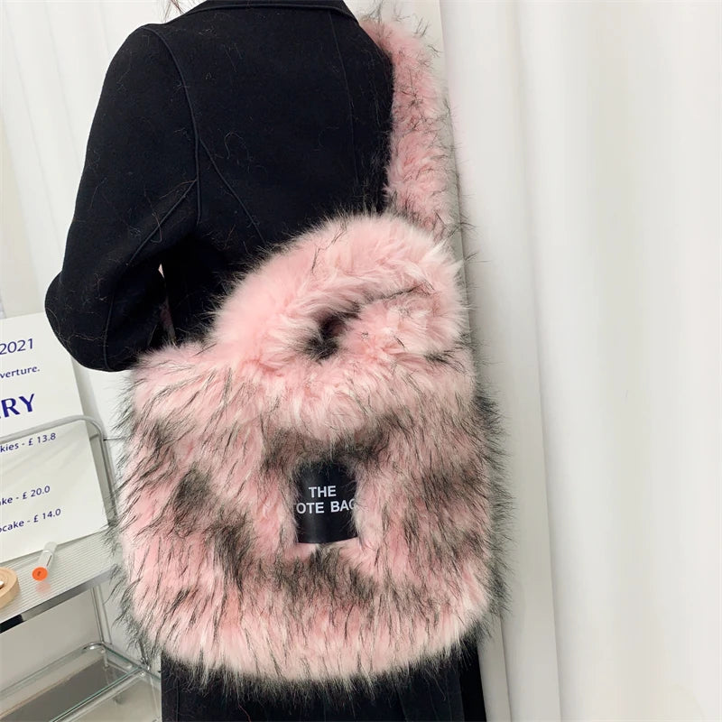 Large The Tote Bags for Women Winter Fashion New Shoulder Messenger Bag Female Designer Brand Sling Cross Handbags High Quality