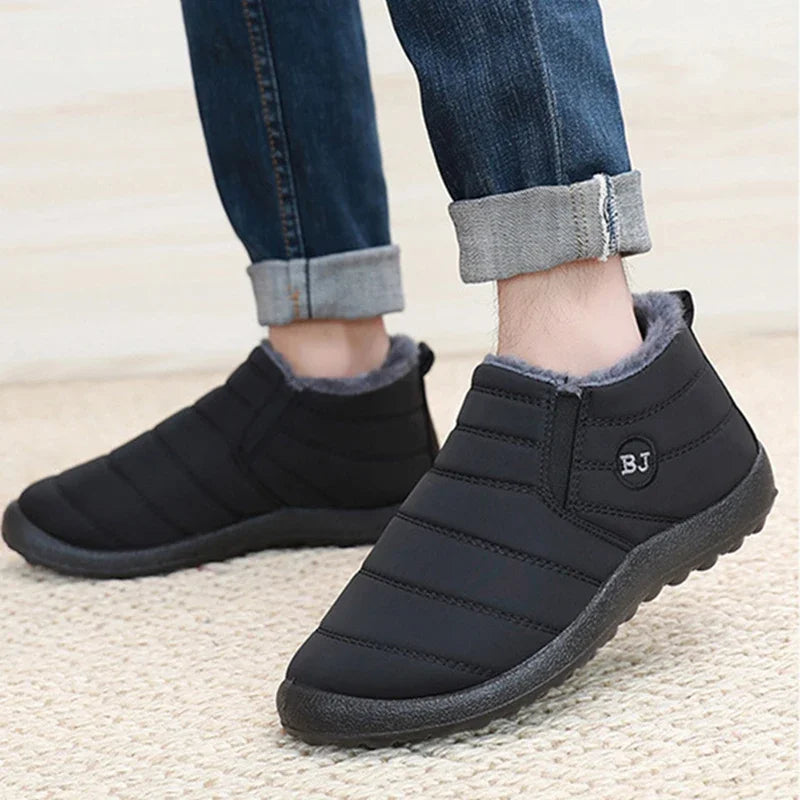 Fashion Men's Snow Boots Ankle High Keep Warm Shoes for Cold Winter Waterproof Outdoor Snow Comfortable Men's Work Boots 2026