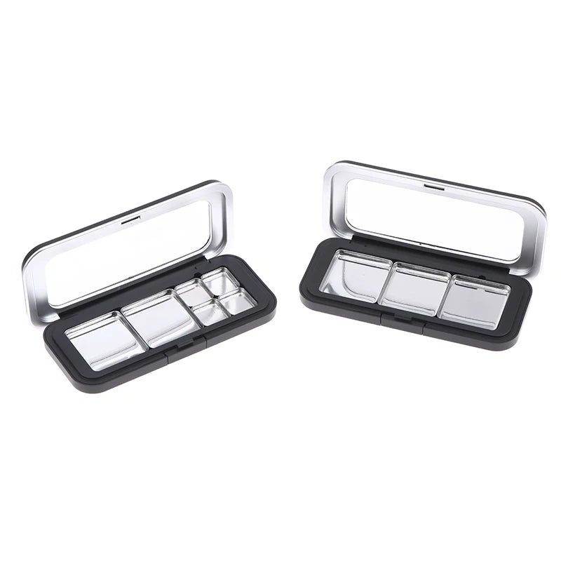 Refillable Magnetic Eyeshadow Palette Empty Black Clear Makeup Storage Case DIY Cosmetic Container for Lipstick Foundation Blush