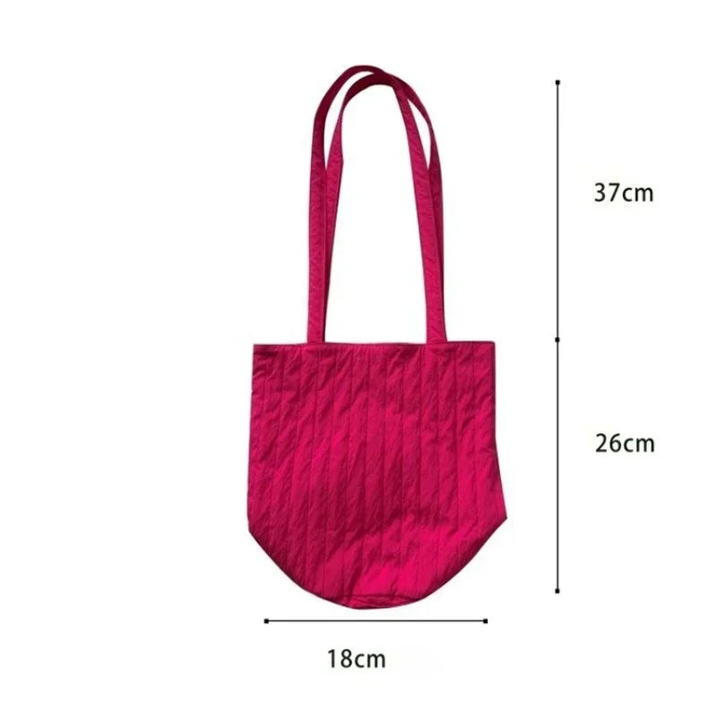 Casual Fashion Bag for Women Shopper Handbags Environmental Storage Reusable Shoulder Tote Bag School Bags Girl Designer Bag