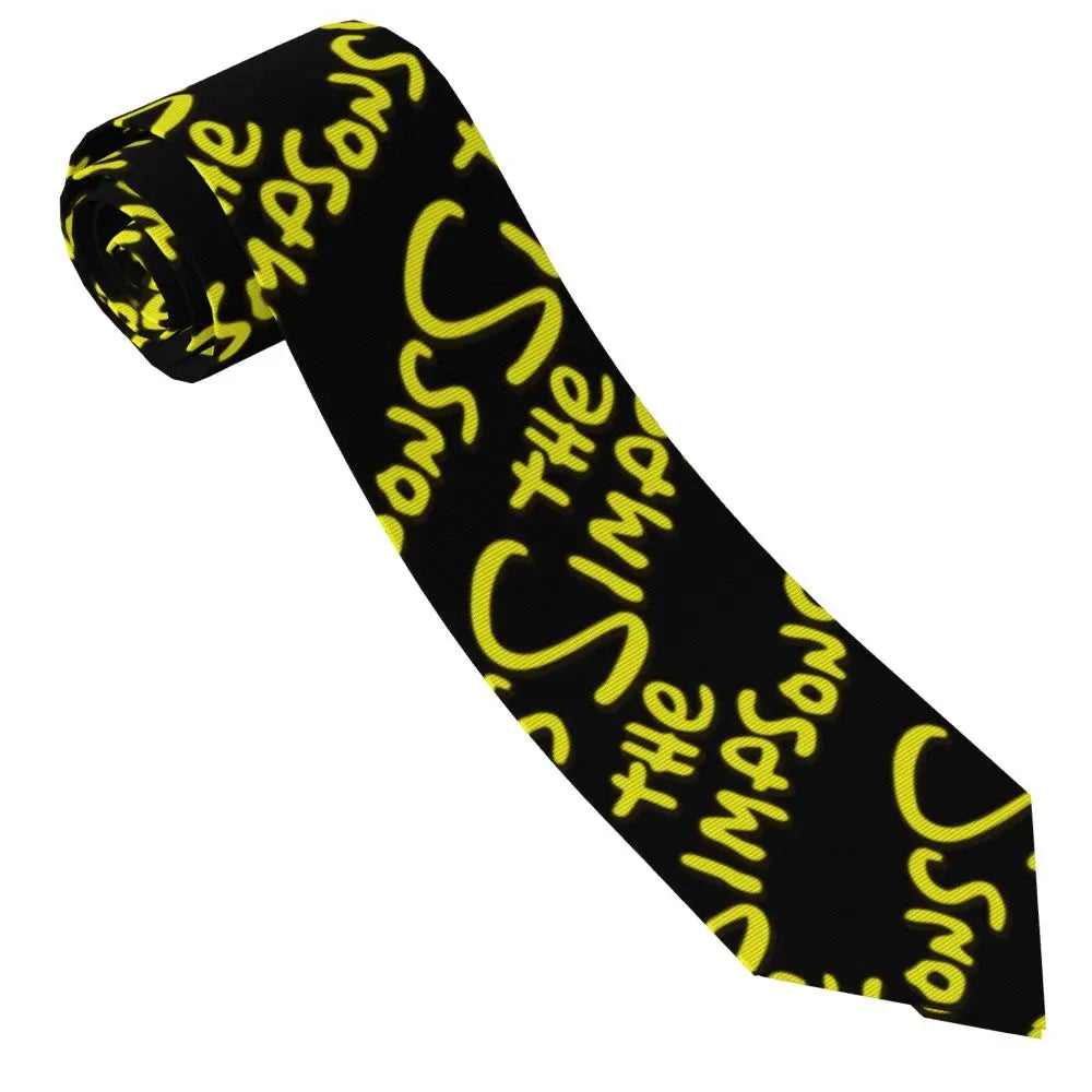 Personalized The S-Simpsones Homer Neck Ties Men Formal Silk Wedding Neckties