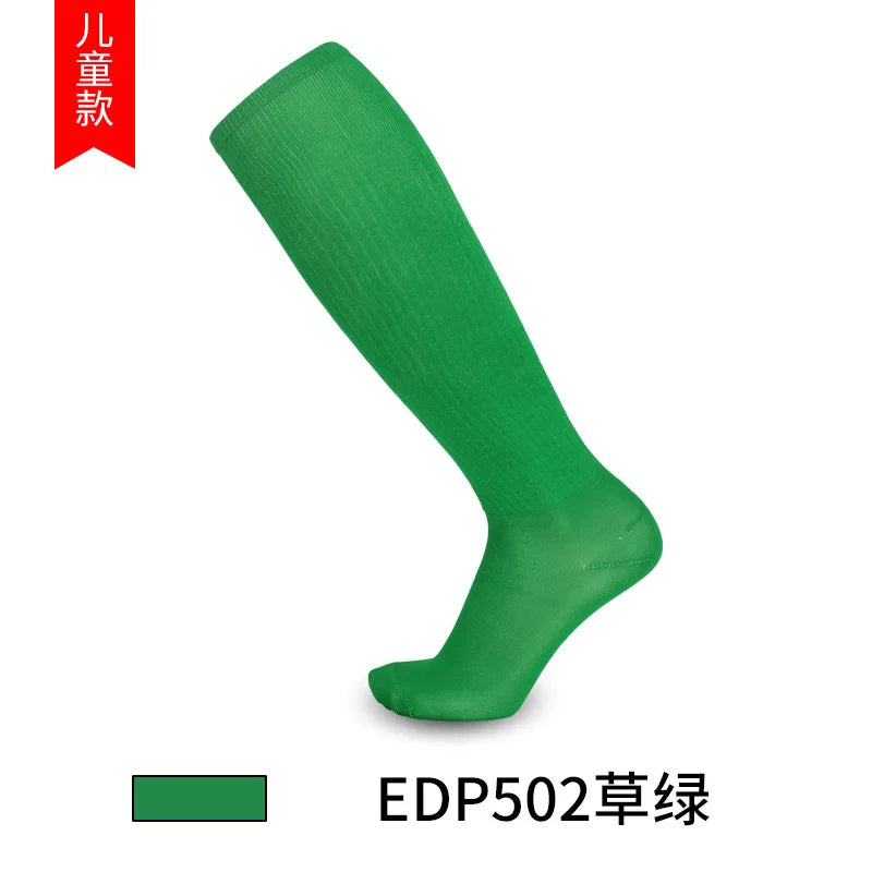 Boys and Girls Solid Thin High Training Soccer Socks  Long Socks Children's Knee Socks