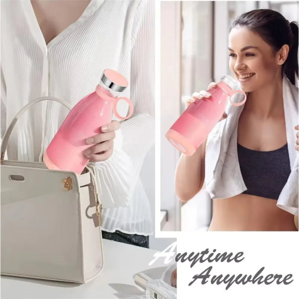1pc 420ml Personal Size Blender, Portable Blender, Battery Operated USB Blender, Smoothies  Blender Bottle  Portable Juicer