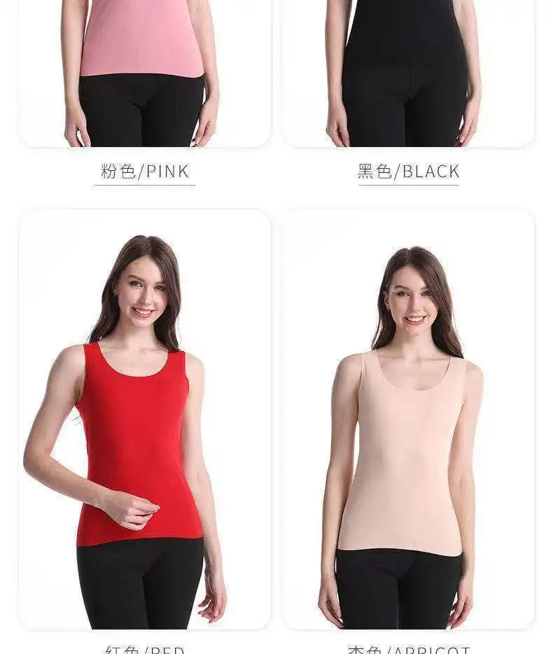 Thermal Underwear Vest Thermo Lingerie Woman Winter Inner Wear Comfortable Warm Top Inner Wear Thermo Shirt Ladies Undershirt