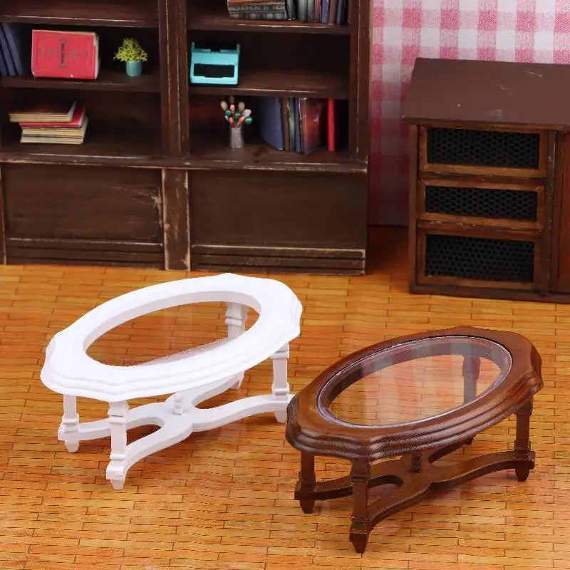 1/12 Dollhouse Furniture: Coffee Table Model; Stylish Decor for Miniature Living Room Scenes