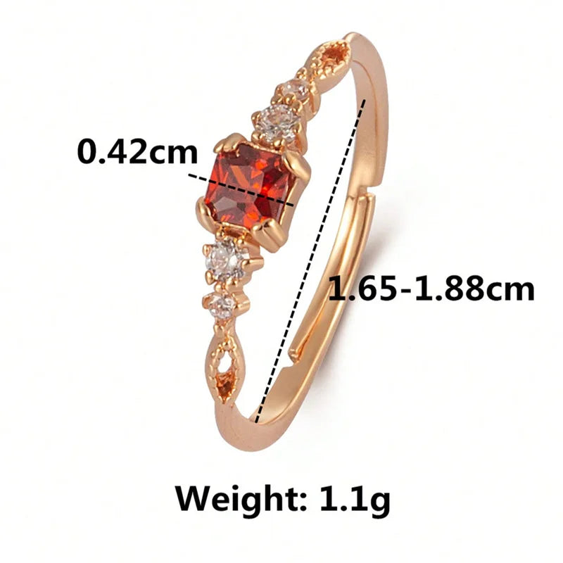 S925 sterling silver 18k Gold Plating cute elegant Inlaid zircon ladies ring light luxury daily wear party banquet Fine Jewelry