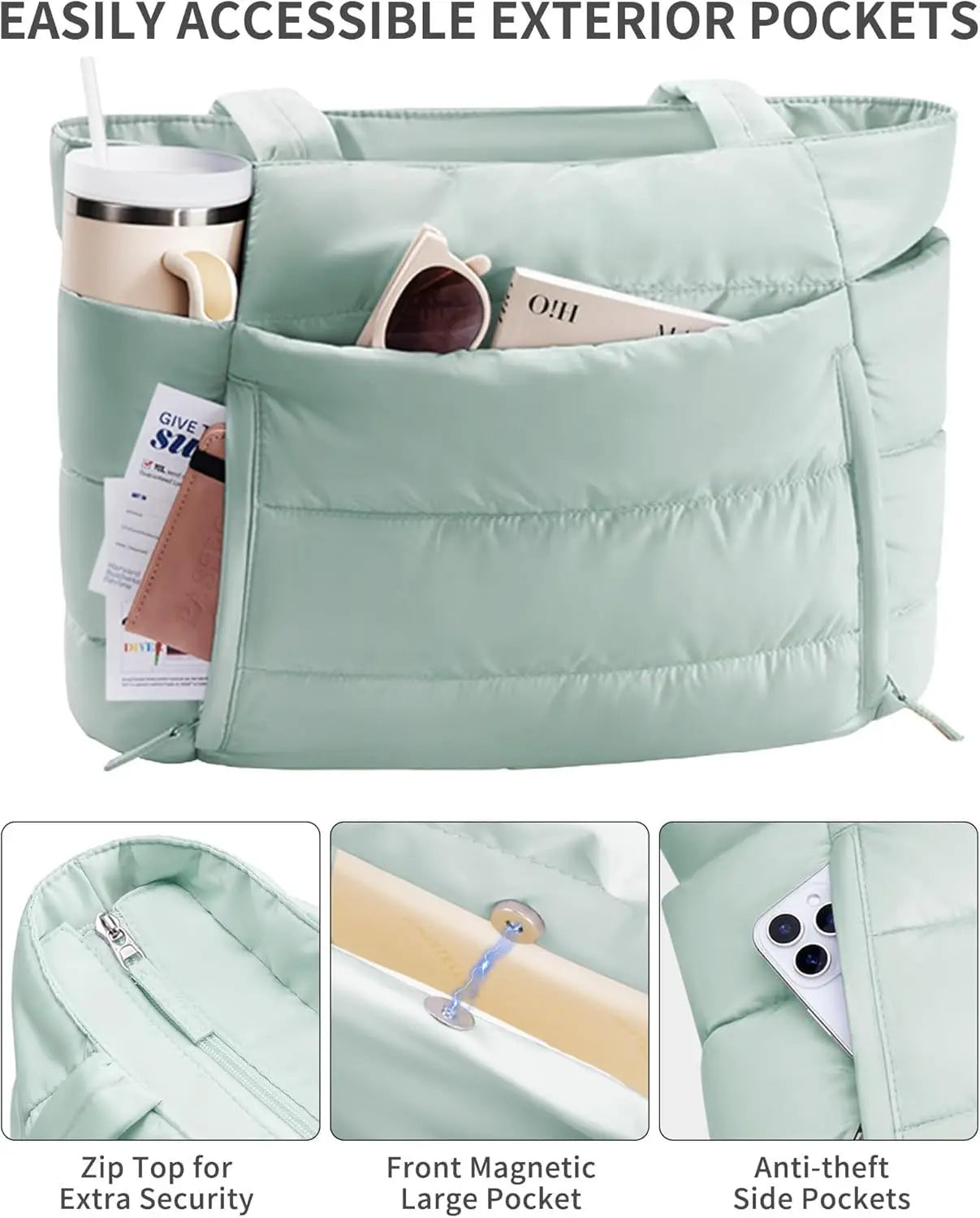 Women Tote bag large-capacity shoulder bag multi-functional travel toiletry makeup bag