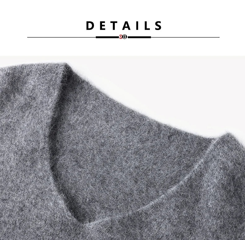 SuyaDream, Women Fleece Pullovers, V Neck, 3.8%Cashmere 96.2%Wool, Chic Warm Sweaters, 2025 Fall Winter Solid Top, Camel, Olive