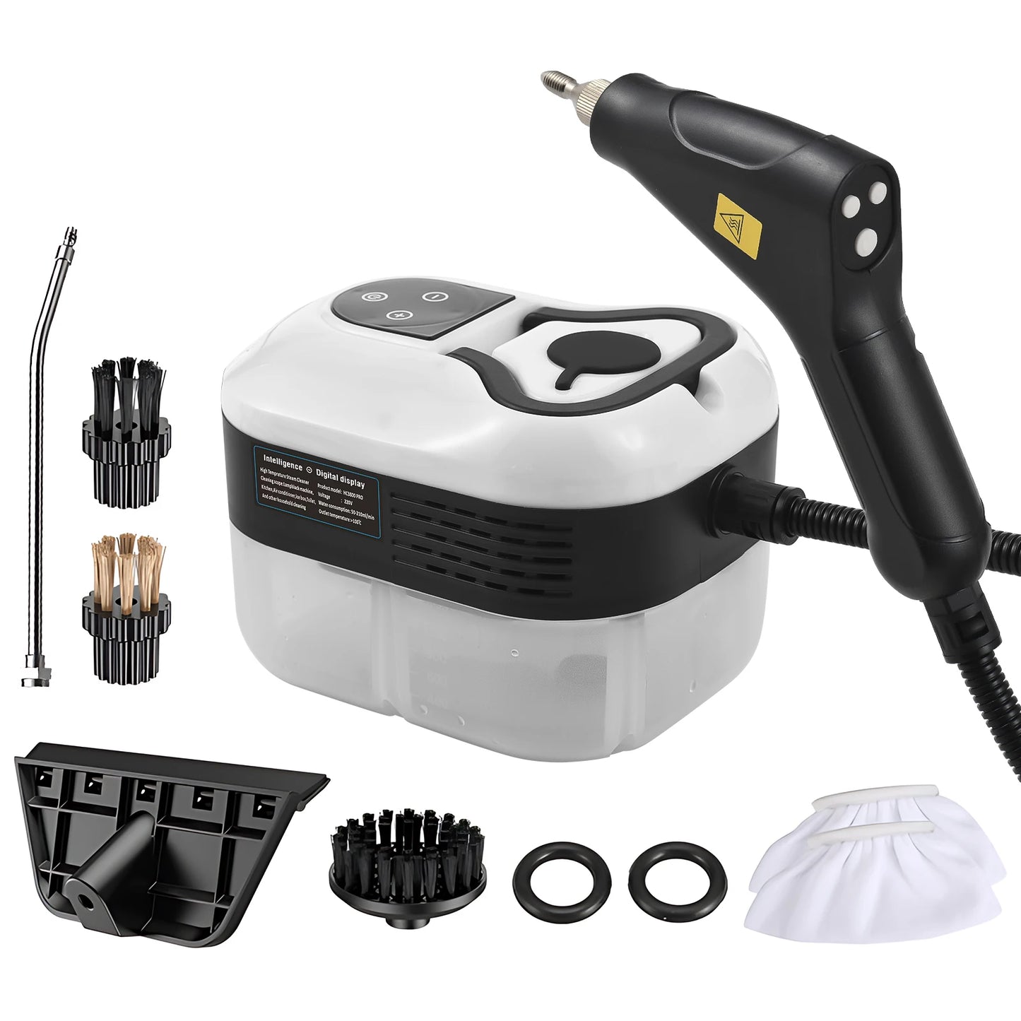 Handheld Steam Cleaner 6 Levels Adjustable 105℃/221℉ Deep Cleaning Steamer 1200ml Water Tank High Temp Steam Cleaning Machine
