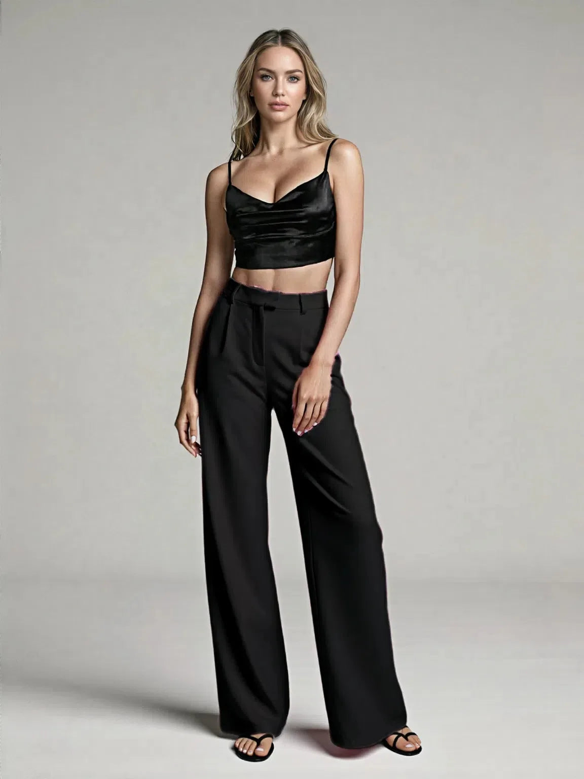 2025 New Pants Commuting High Waist Drape Straight Pants Formal Pants Casual Suit Long Pants Women