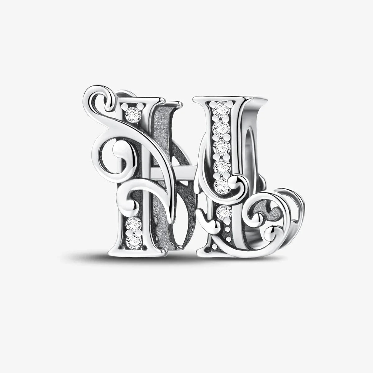 925 Sterling Silver English Letter Charms Beads Fit Original Pan DIY Bracelets Making Gift Of High Quality Fine Jewelry