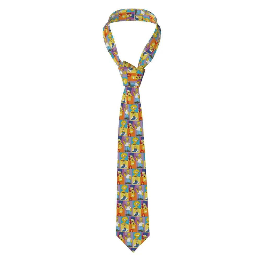 Personalized The S-Simpsones Homer Neck Ties Men Formal Silk Wedding Neckties